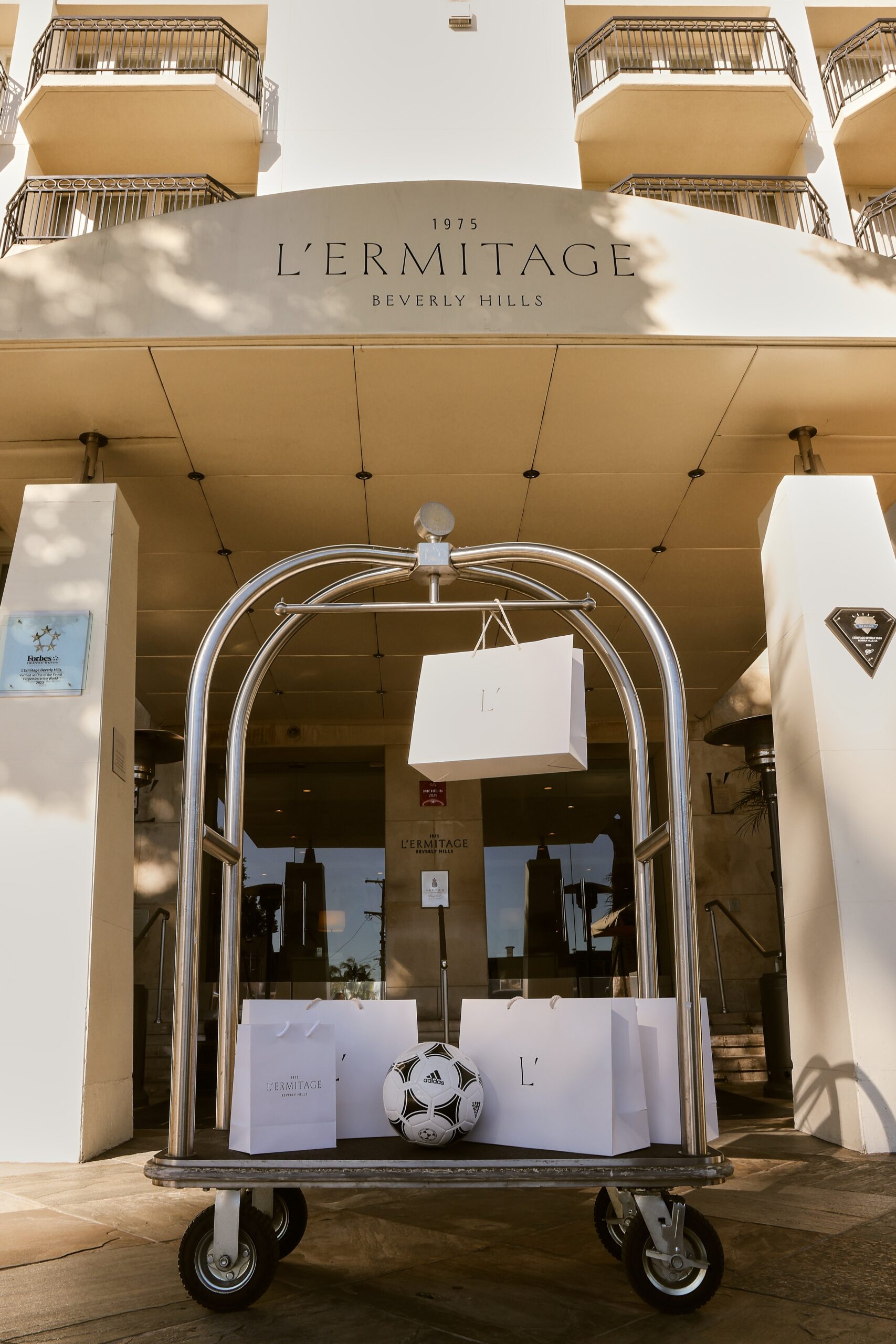 L'Ermitage Beverly Hills Soccer Football Celebration